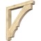 Ekena Millwork Balboa Craftsman Rough Sawn Bracket w/ Offset Brace, Douglas Fir, 6"W x 44"D x 44"H BKT0604X44X44BOA04RDF - alternate 1